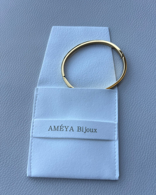 Bracelet Jonc plaqué or 18K