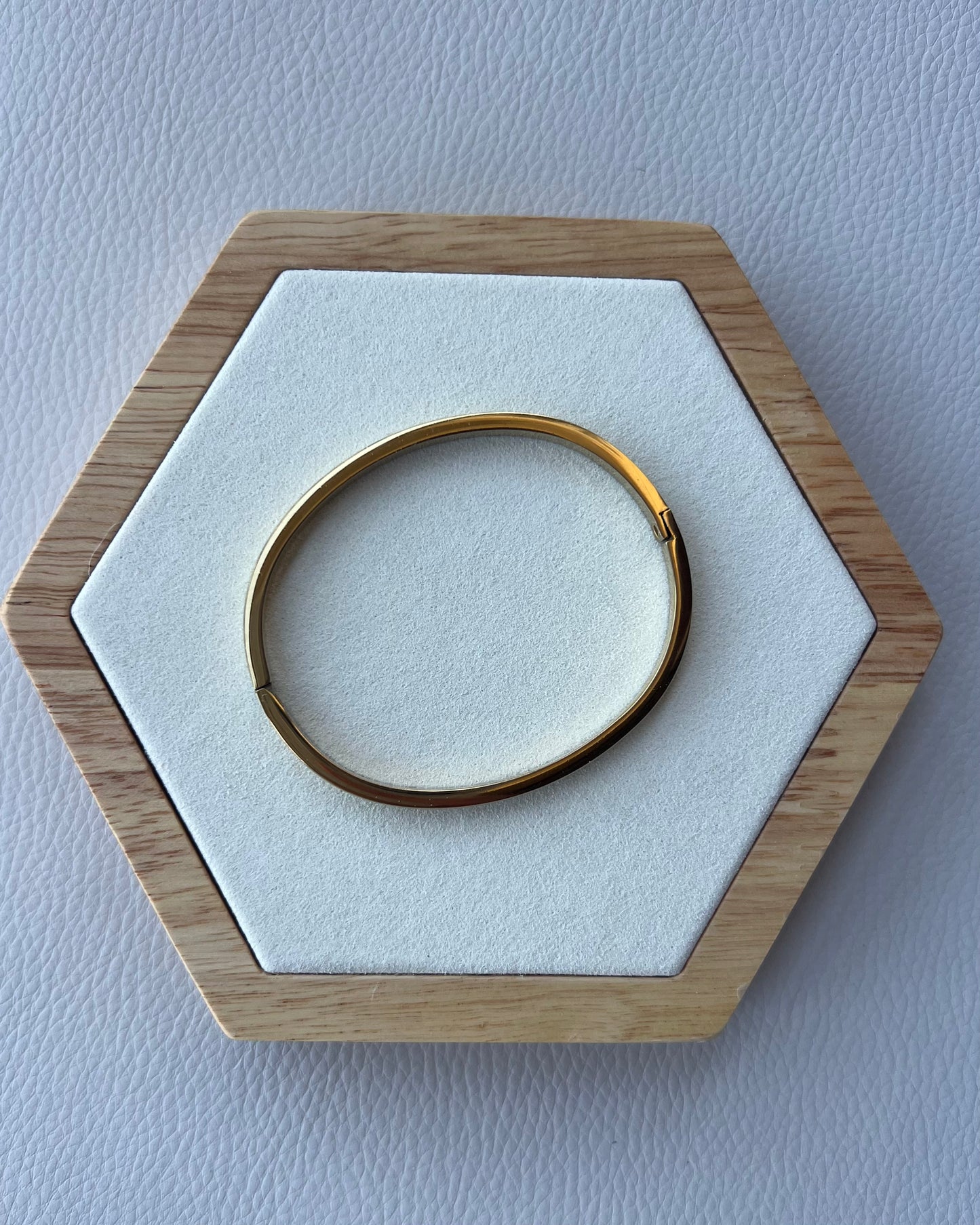 Bracelet Jonc plaqué or 18K