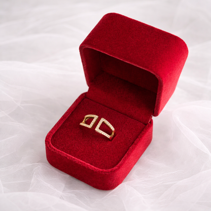 Coffret Saint-Valentin bague ajustable